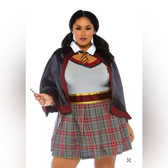 Leg Avenue Spellbinding School Girl Harry Potter Costume 1X 2X BRAND NEW - Picture 8 of 9